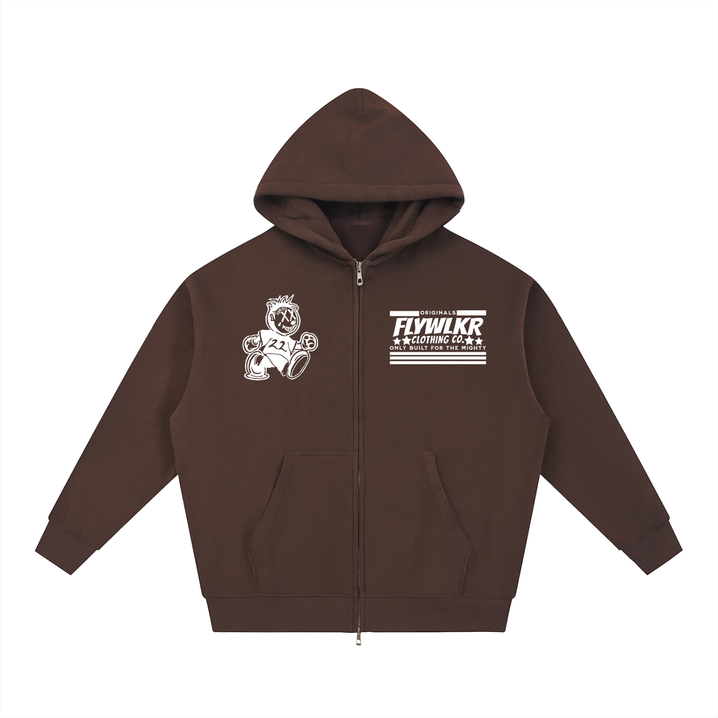 FLYWLKR "ORIGINAL" Essential Fleece Boxy Hoodie