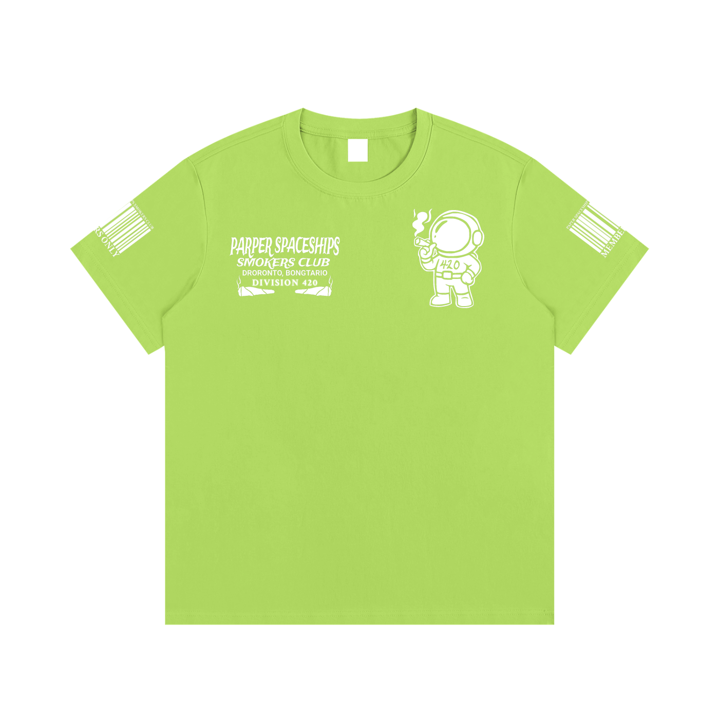 FLYWLKR "PAPER SPACESHIPS SMOKERS CLUB" Essential Cotton T-Shirt