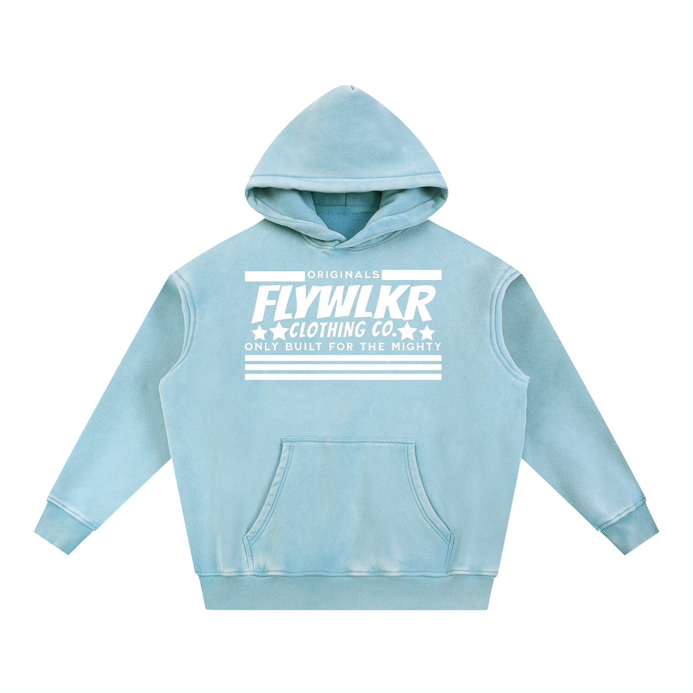FLYWLKR "ORIGINALS" Snow Wash Fleece Oversize Hoodie