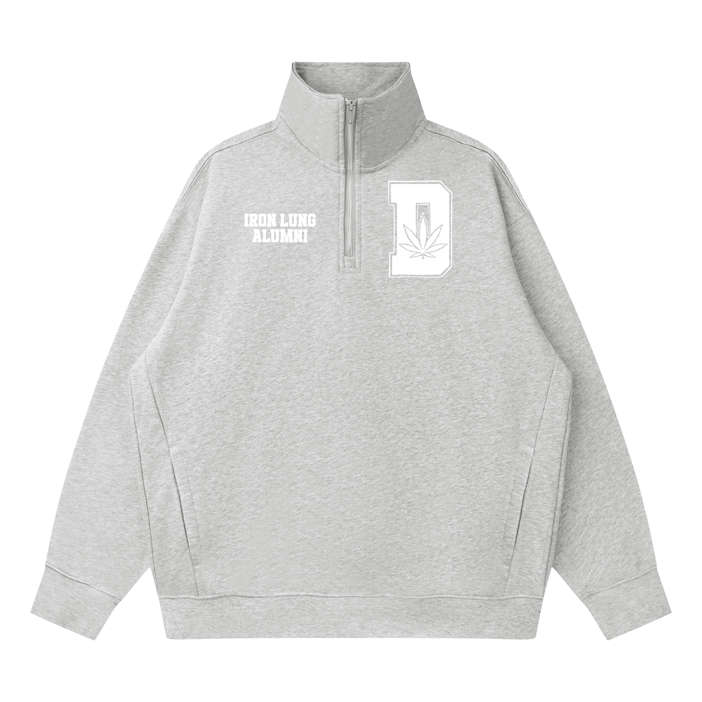 FLYWLKR "THE HIGH CLASS" Quarter-Zip Drop Shoulder Sweatshirt
