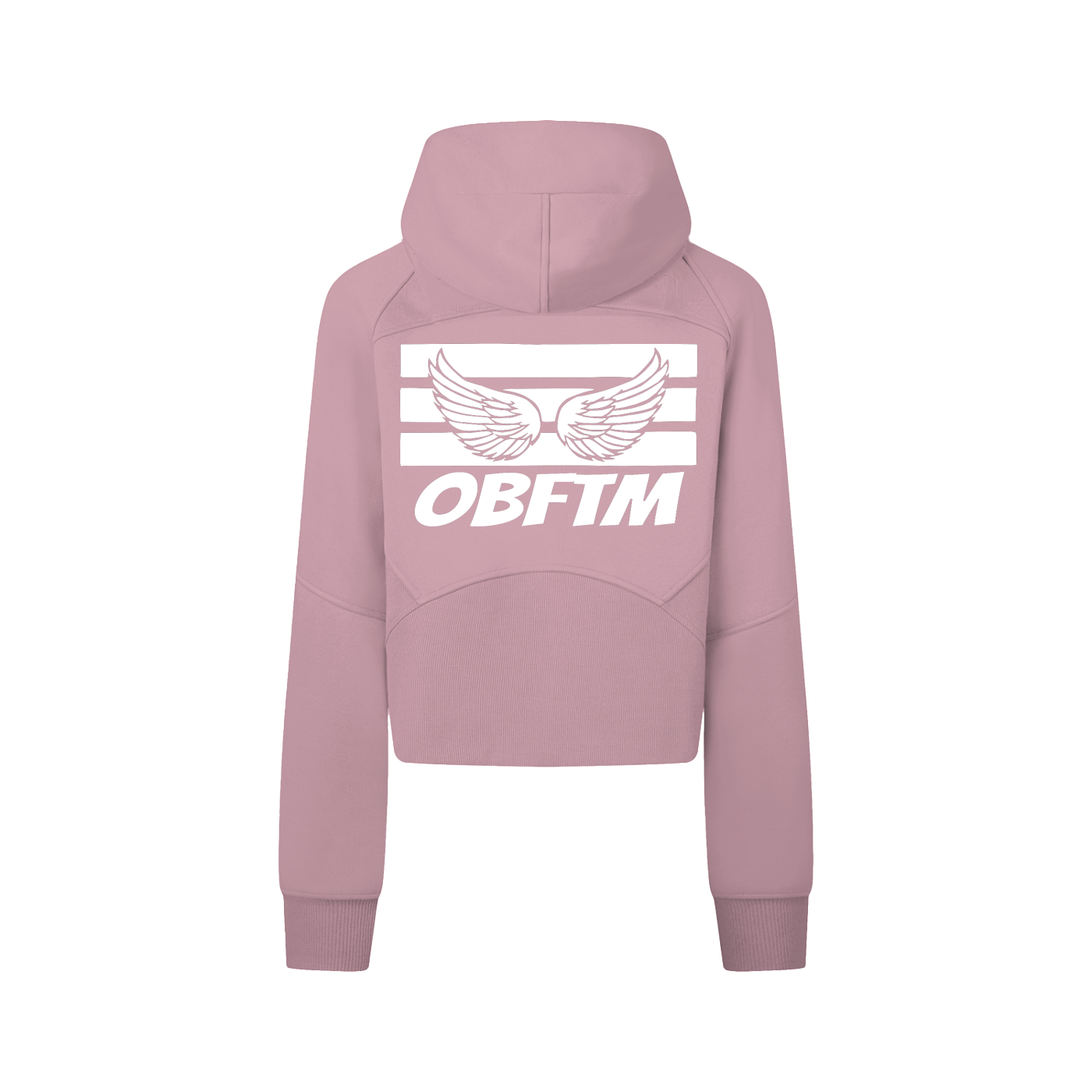 Cropped Zip-Through Hoodie