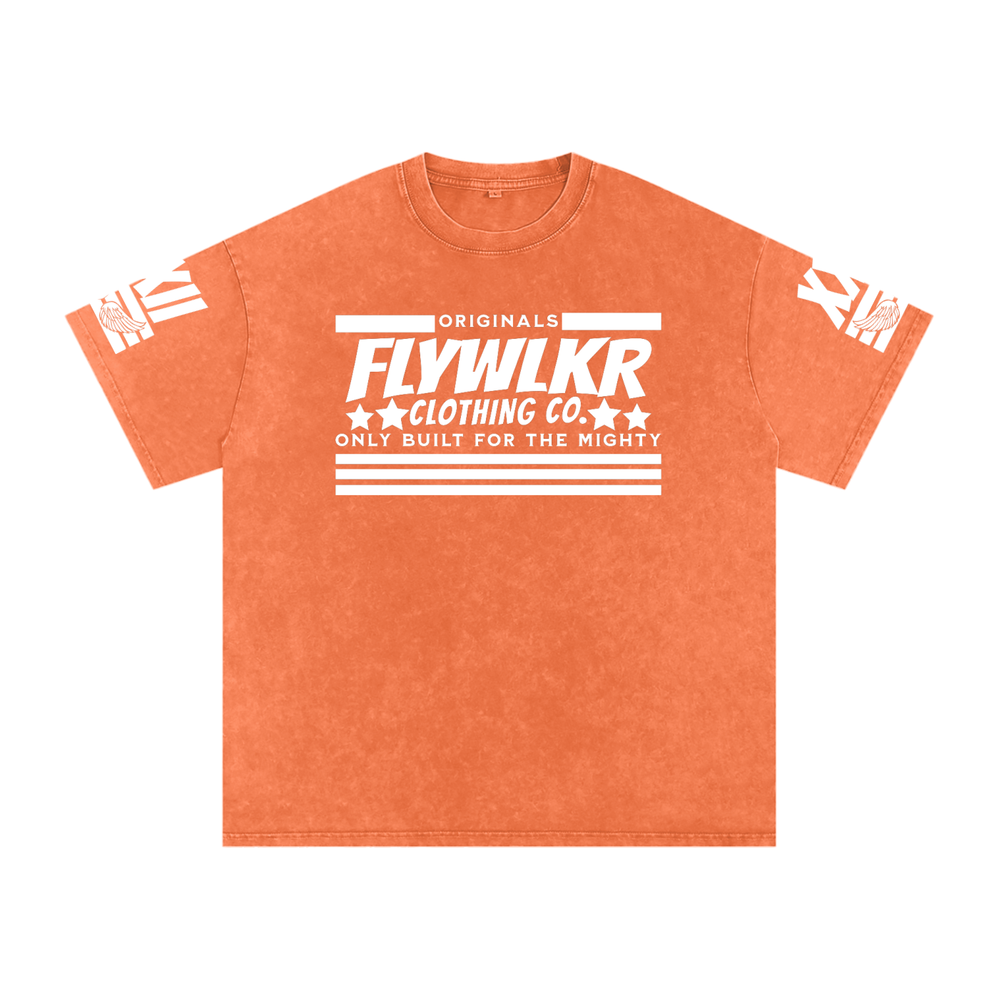 FLYWLKR "ORIGINALS" Snow Washed Oversized Cotton T-Shirt