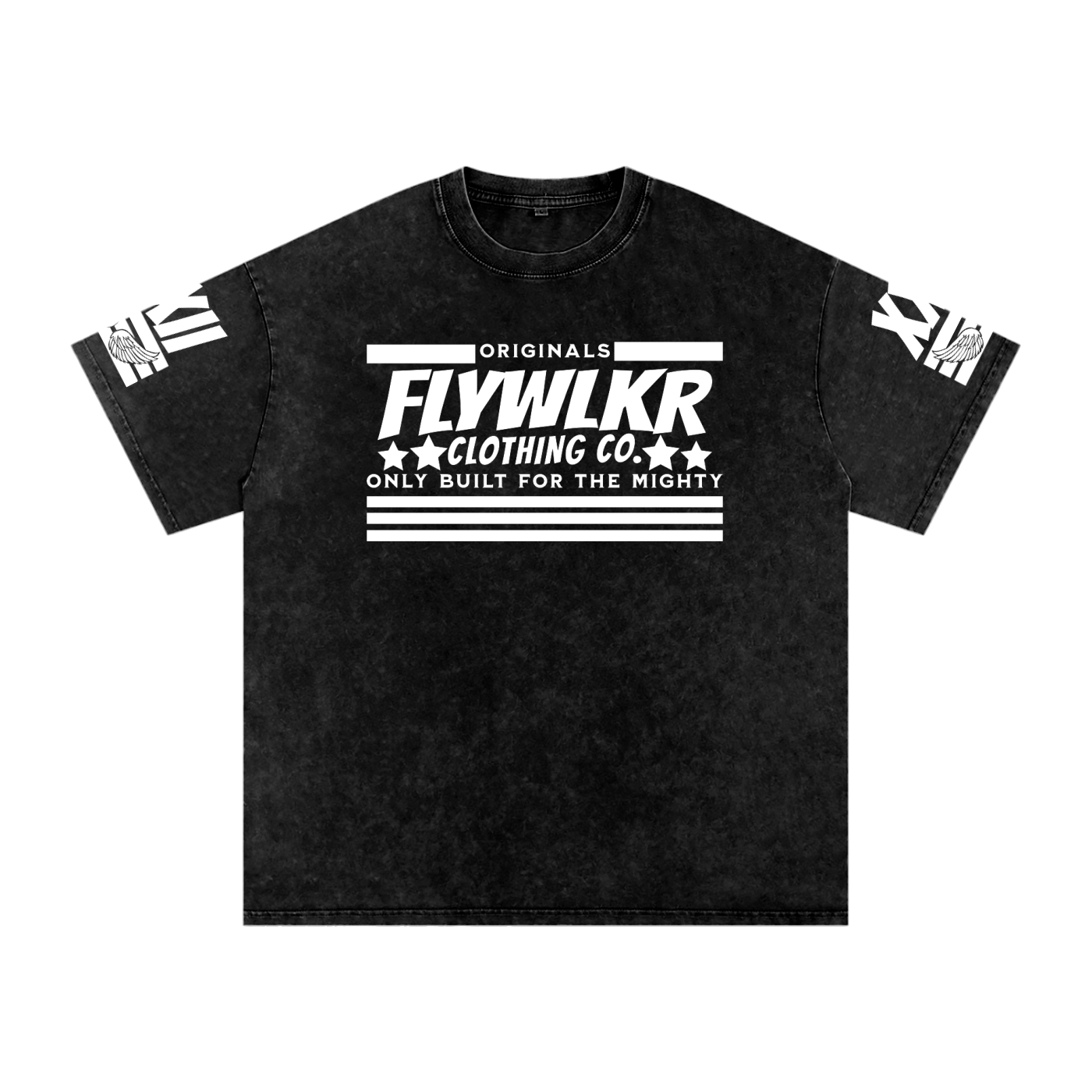 FLYWLKR "ORIGINALS" Snow Washed Oversized Cotton T-Shirt