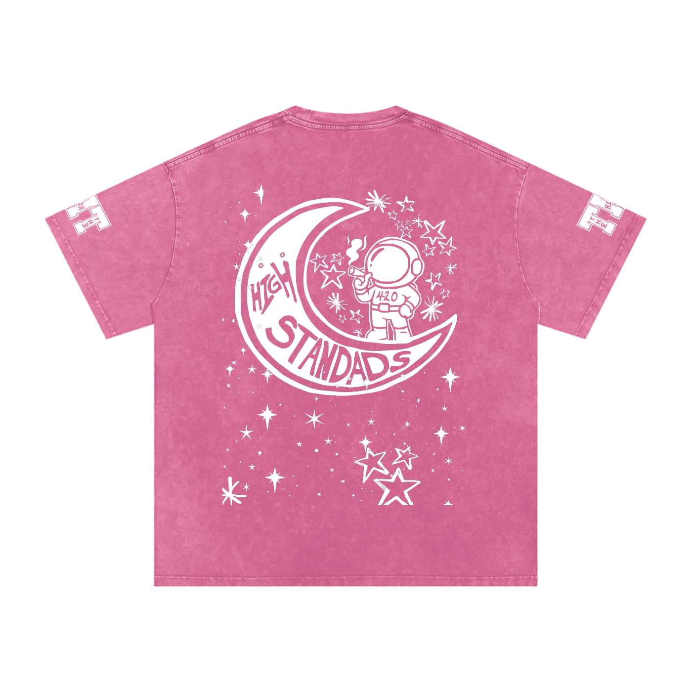 FLYWLKR "THE HIGH CLASS" Snow Washed Oversized Cotton T-Shirt
