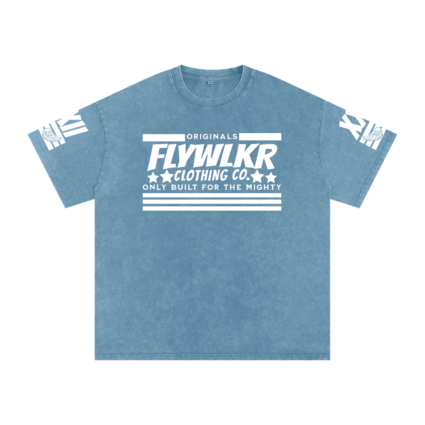 FLYWLKR "ORIGINALS" Snow Washed Oversized Cotton T-Shirt