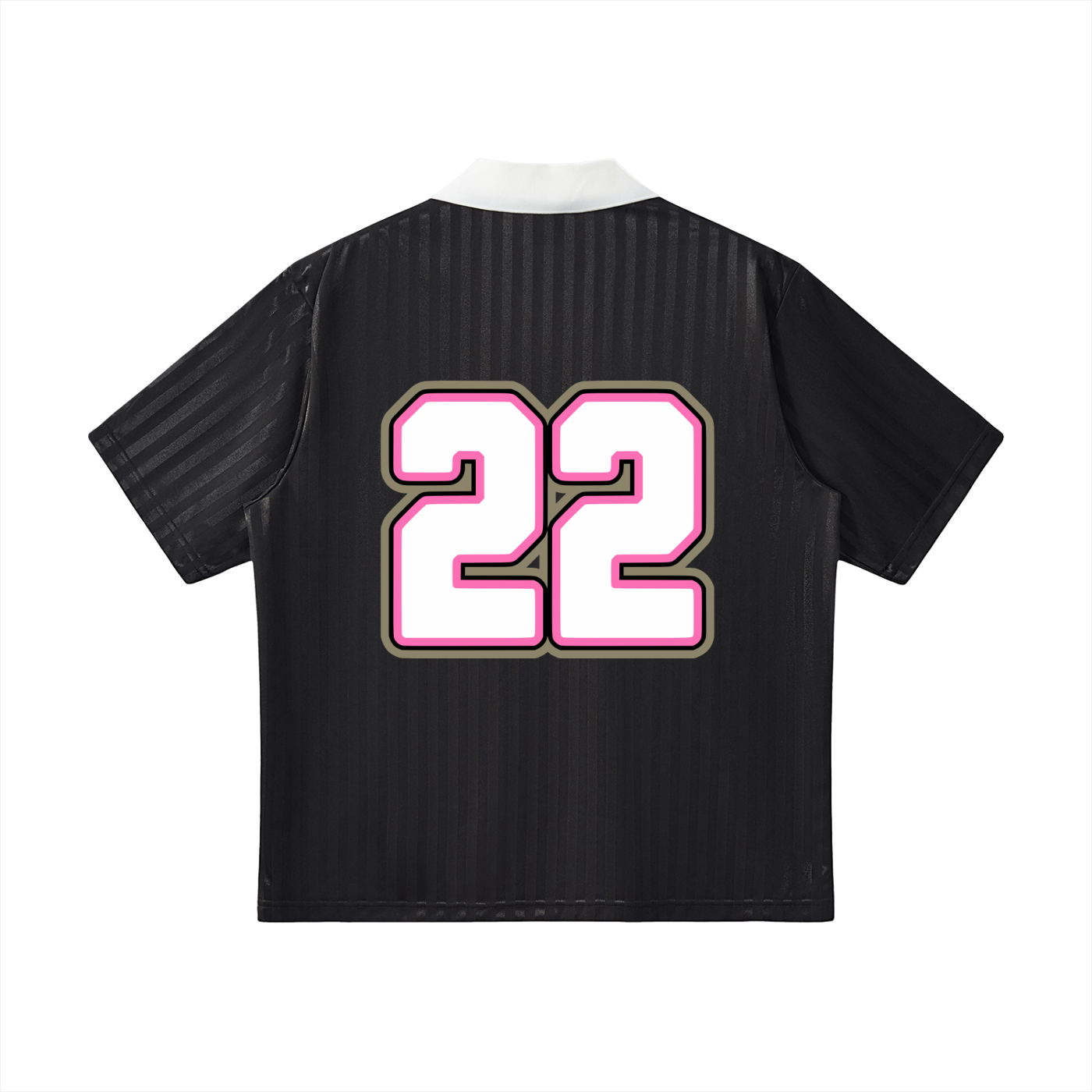 FLYWLKR X EASTSIDERS SC Contrast Collar Striped Soccer Jersey