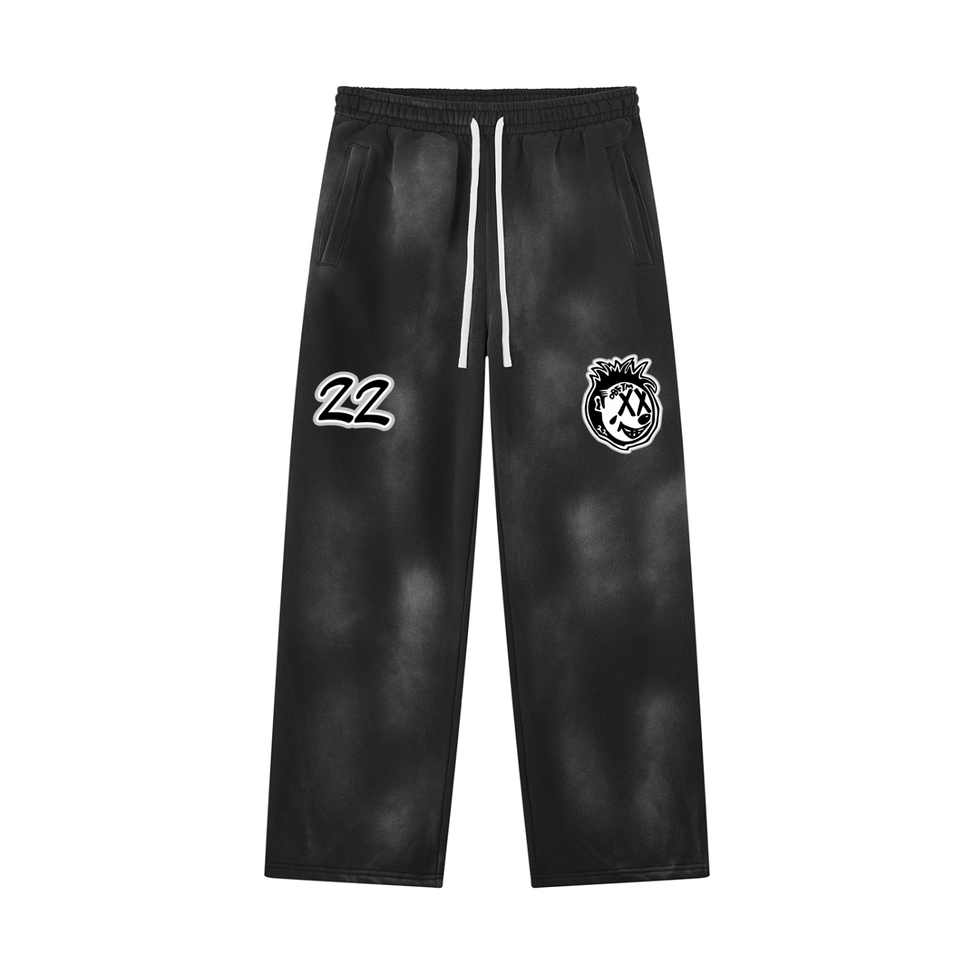 FLYWLKR ORIGINALS Unisex Sunfade Wide Leg Fleece Sweatpants