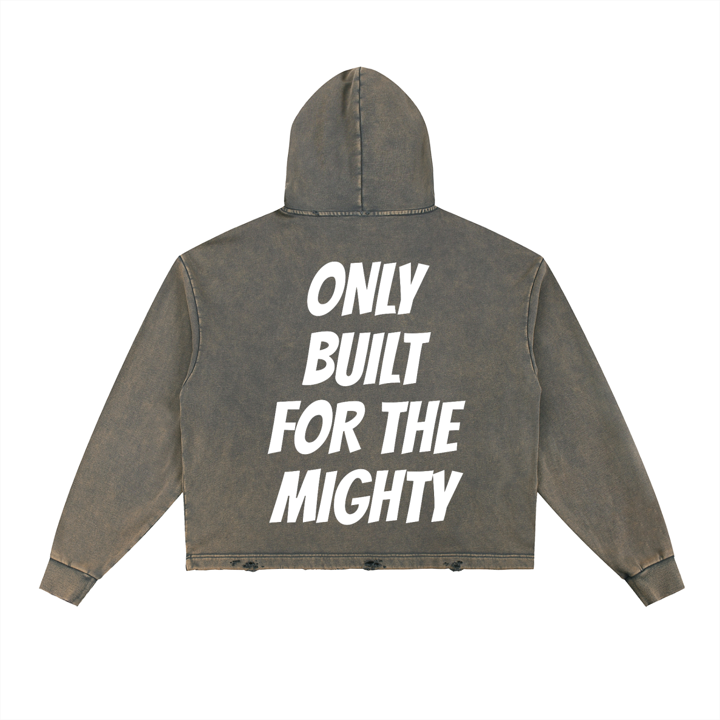 FLYWLKR "ORIGINALS" Vintage Washed Frayed-Hem Hoodie