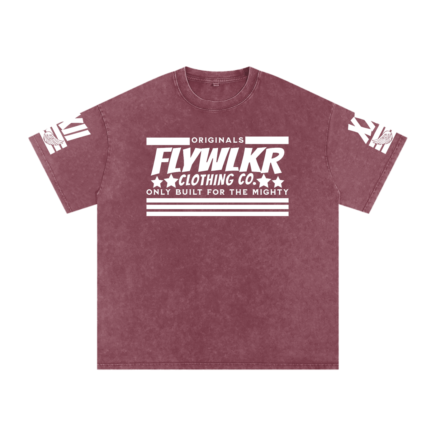 FLYWLKR "ORIGINALS" Snow Washed Oversized Cotton T-Shirt