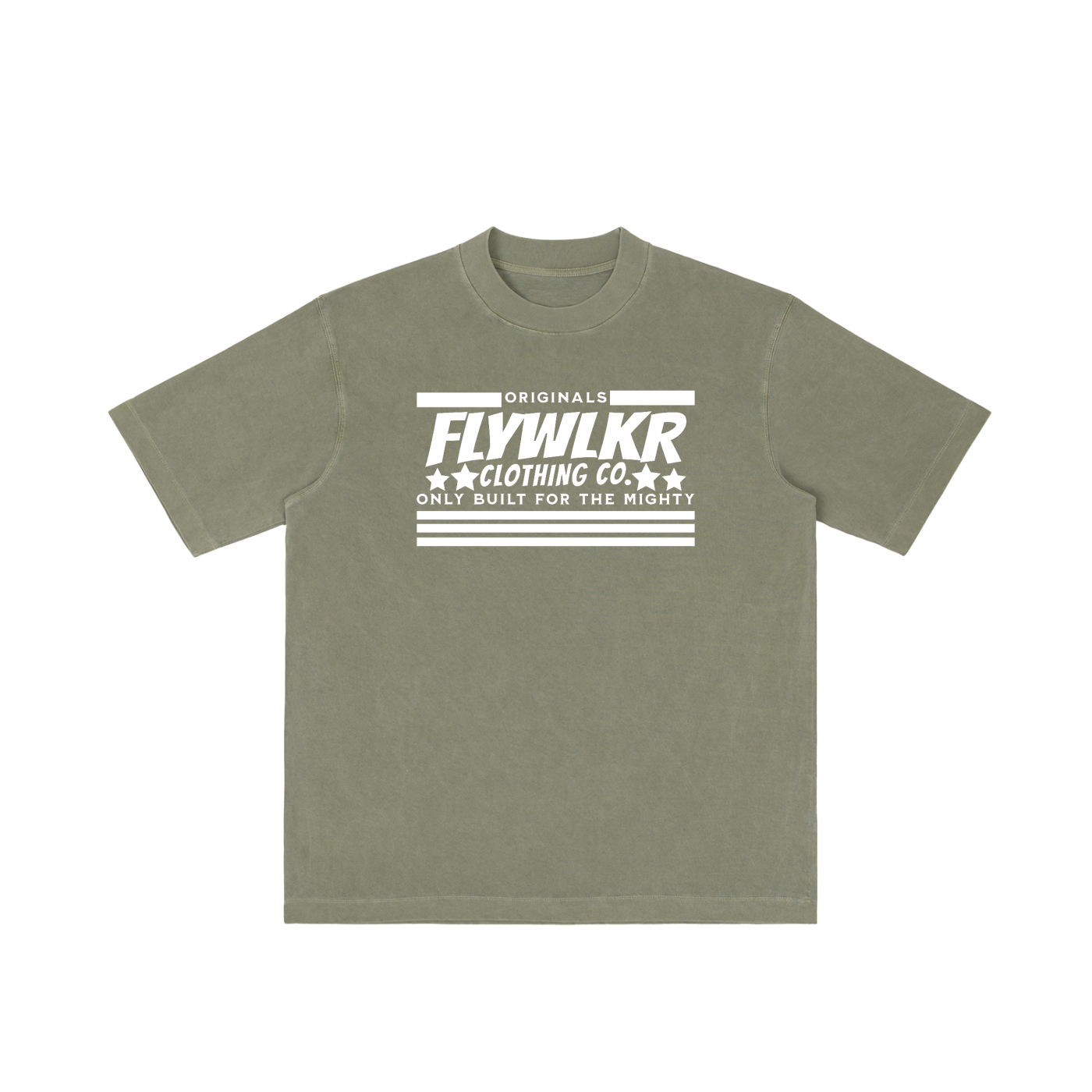 FLYWLKR "ORIGINALS" Vintage Wash Drop Shoulder T-shirt