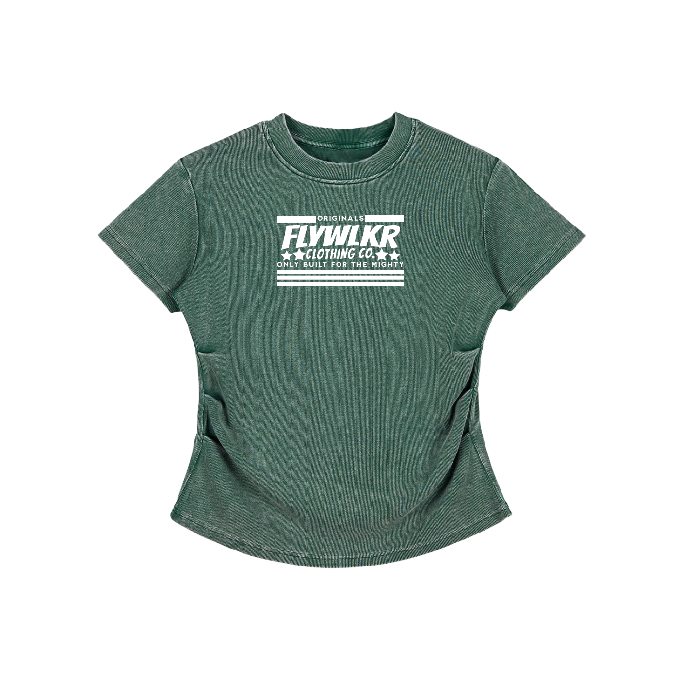 FLYWLKR "ORIGINALS" Vintage Washed Bodycon Cotton T-Shirt