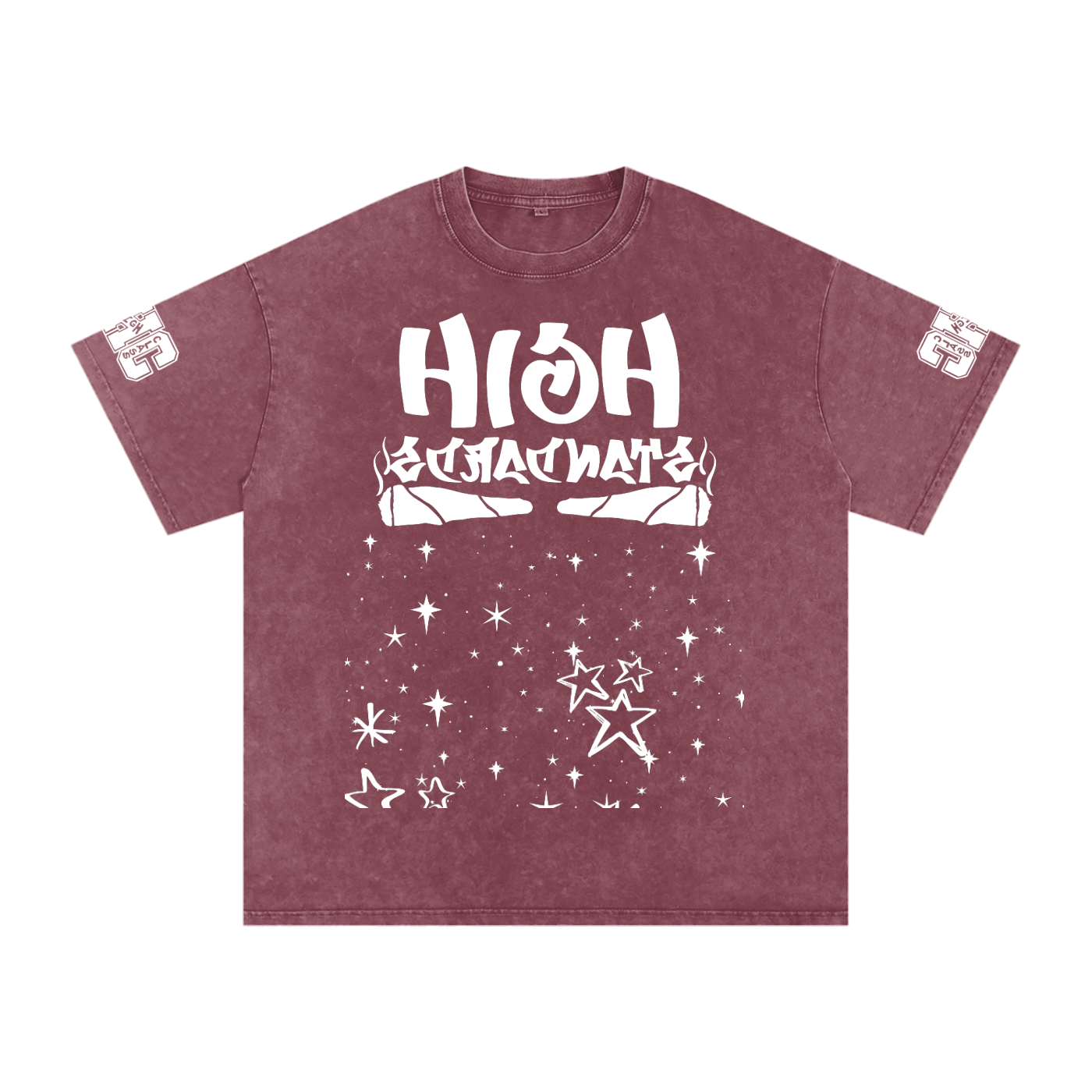 FLYWLKR "THE HIGH CLASS" Snow Washed Oversized Cotton T-Shirt