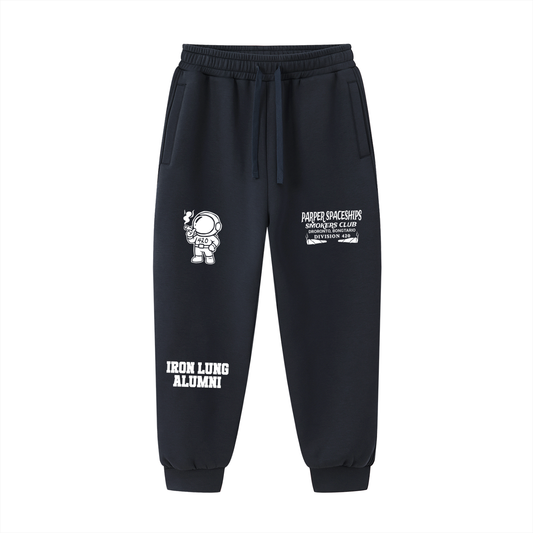 FLYWLKR "PAPER SPACESHIPS SMOKERS CLUB" Essential Drawstring Jogged Sweatpants