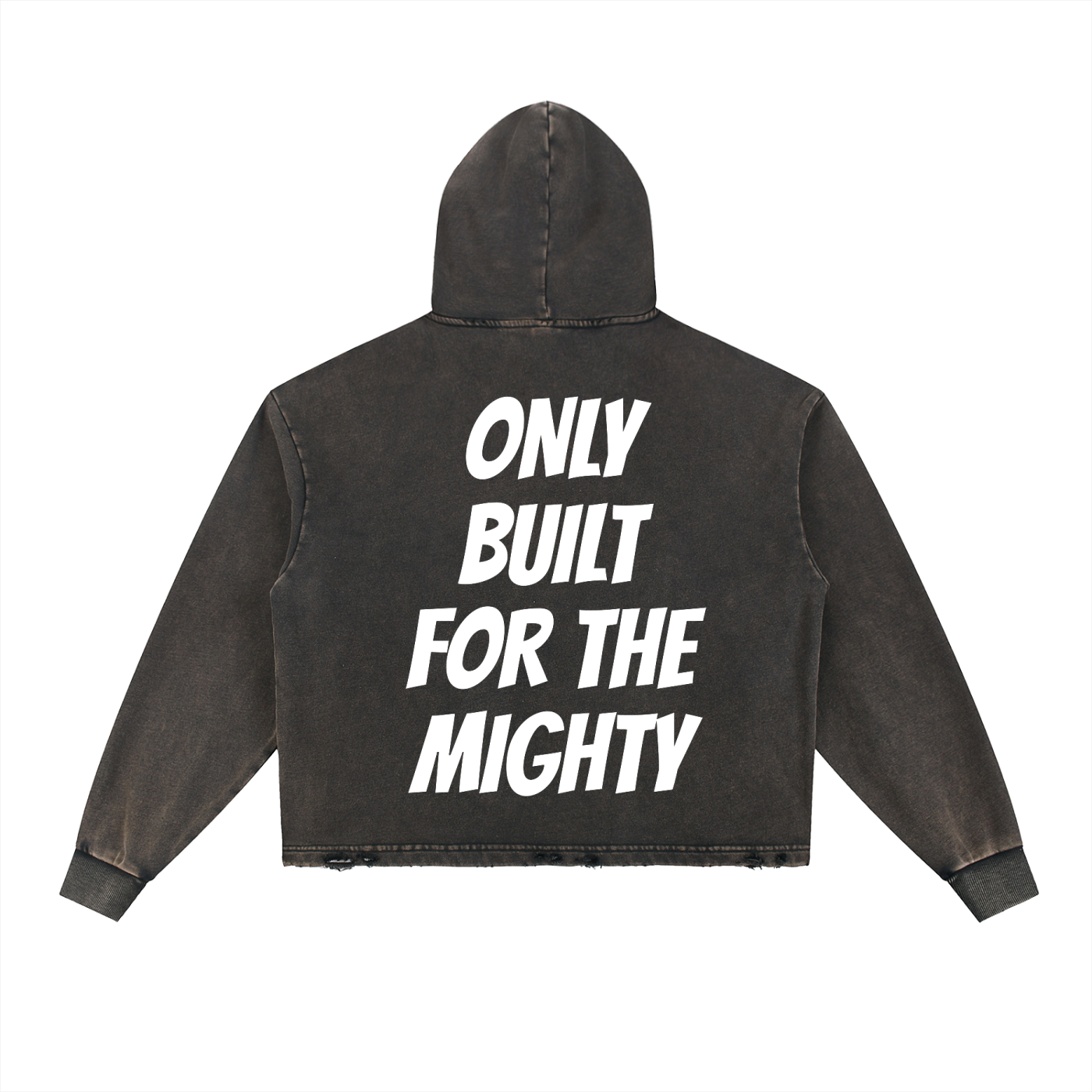 FLYWLKR "ORIGINALS" Vintage Washed Frayed-Hem Hoodie
