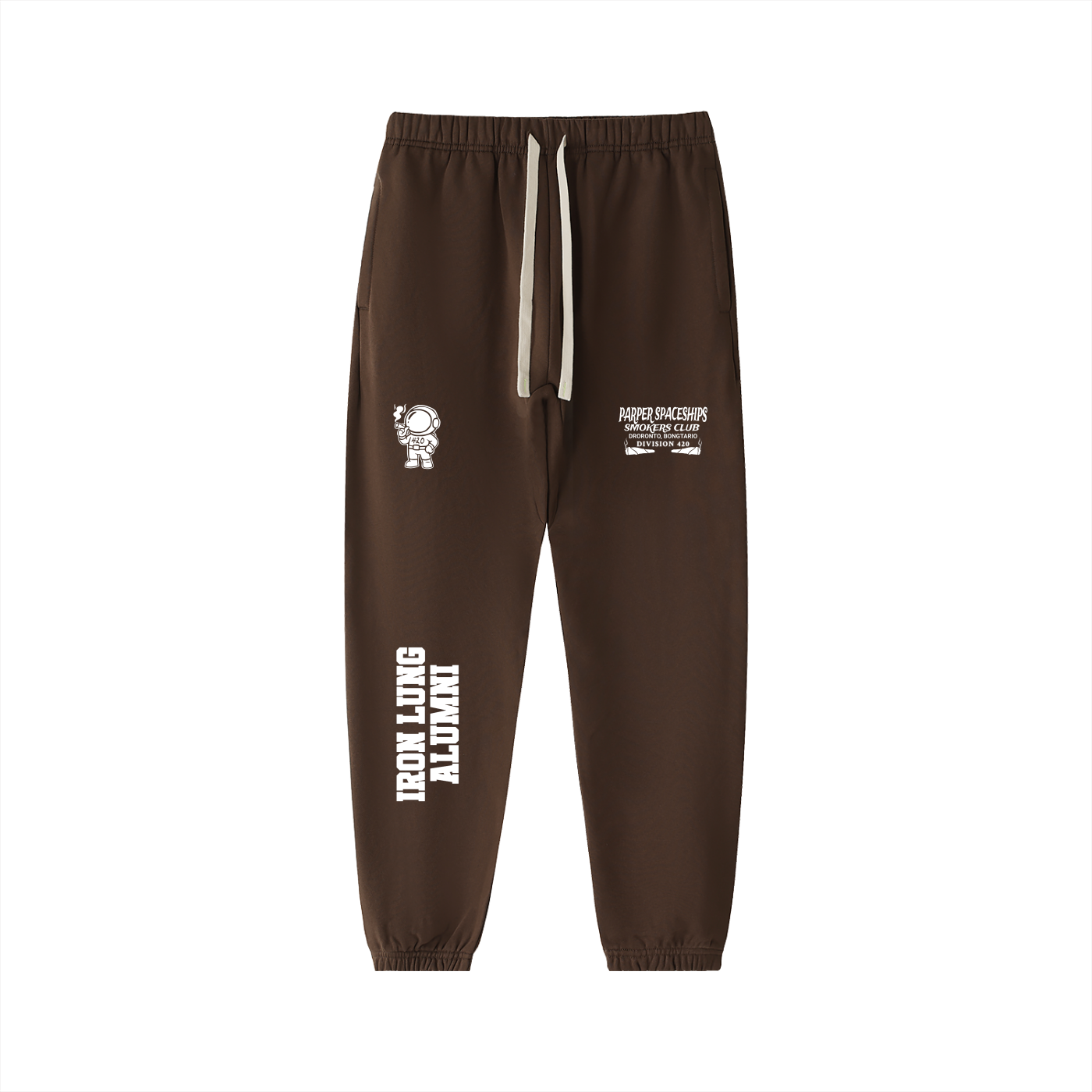 FLYWLKR "PAPER SPACESHIPS SMOKERS CLUB" Essential Heavyweight Cotton Sweatpants