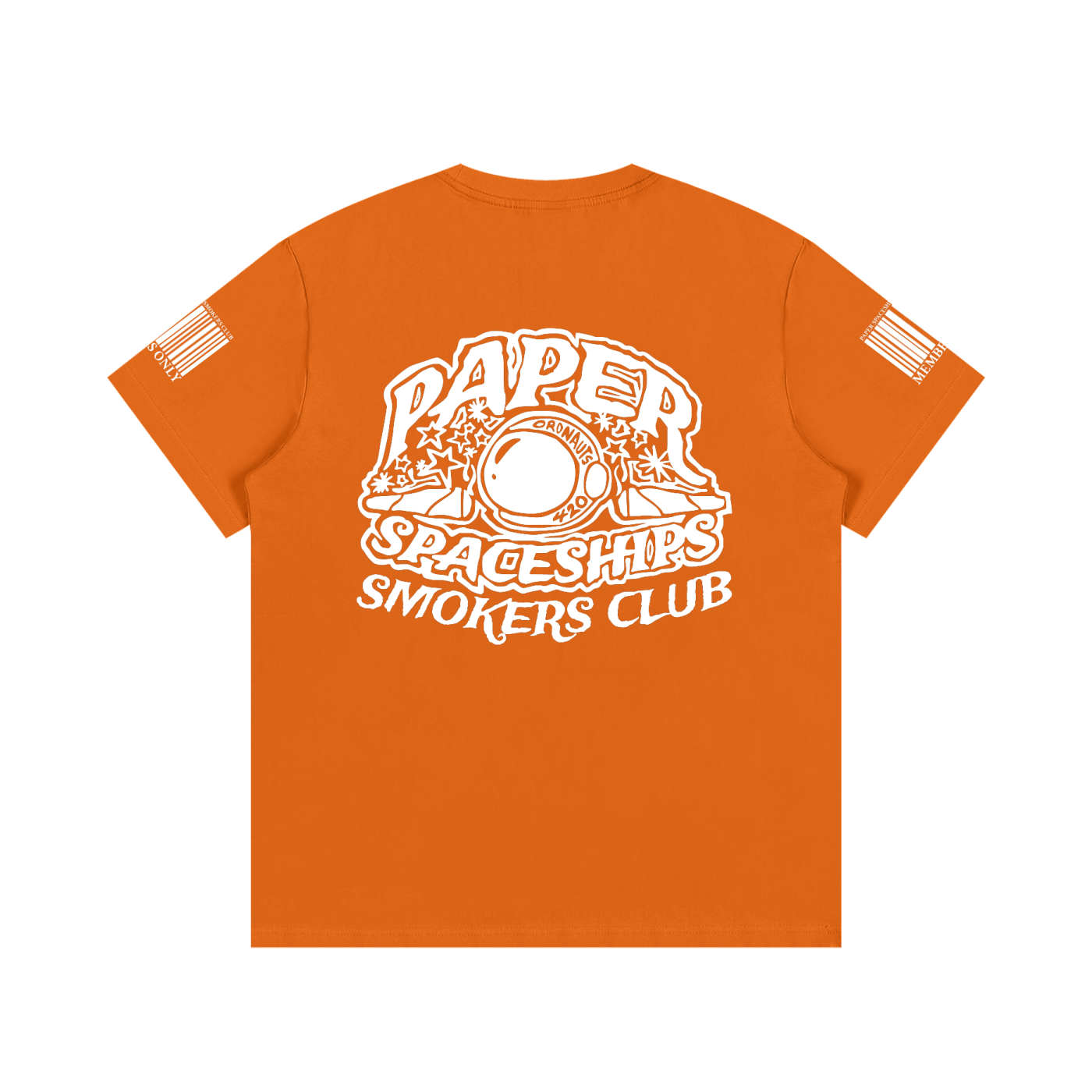 FLYWLKR "PAPER SPACESHIPS SMOKERS CLUB" Essential Cotton T-Shirt