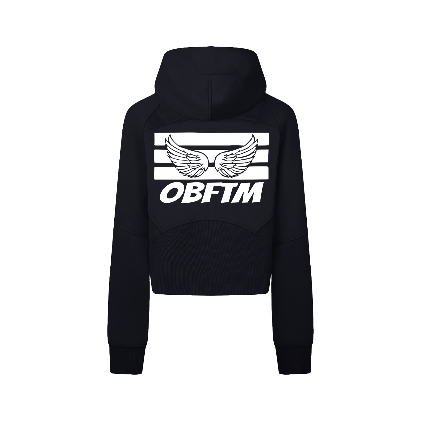 Cropped Zip-Through Hoodie