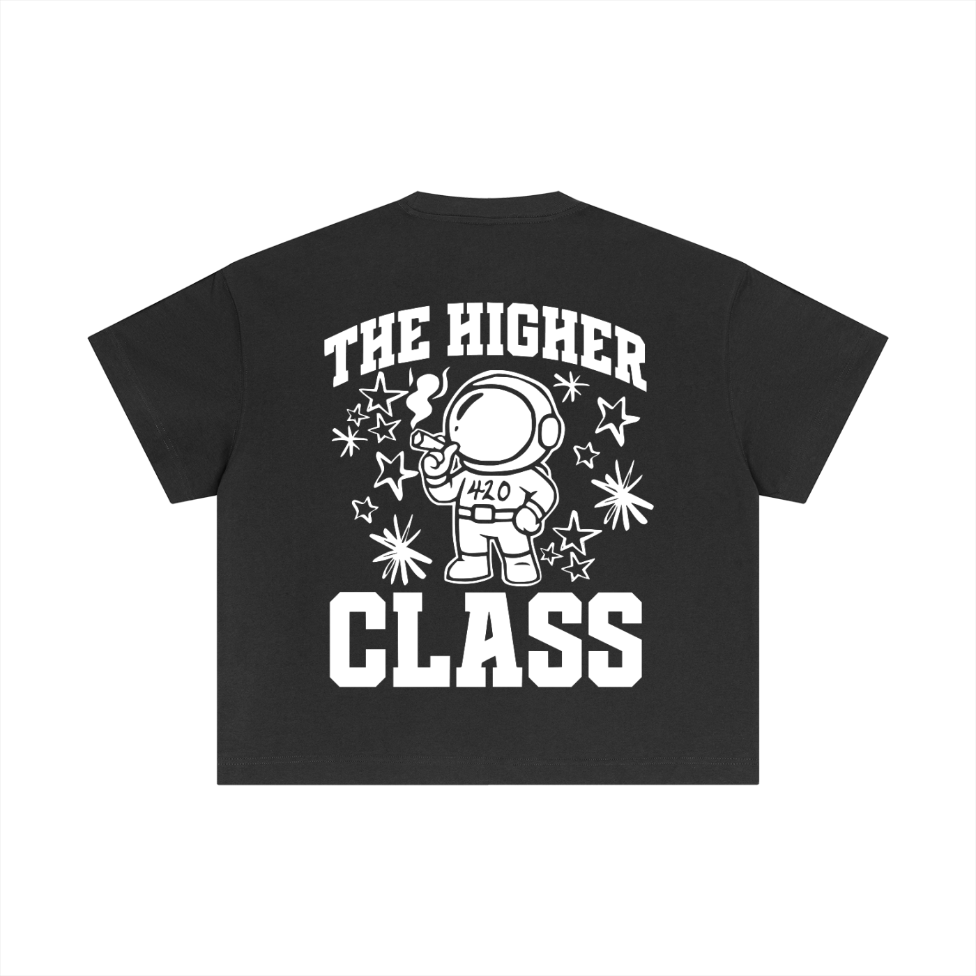 FLYWLKR "THE HIGH CLASS" Essential Cotton Boxy T-Shirt