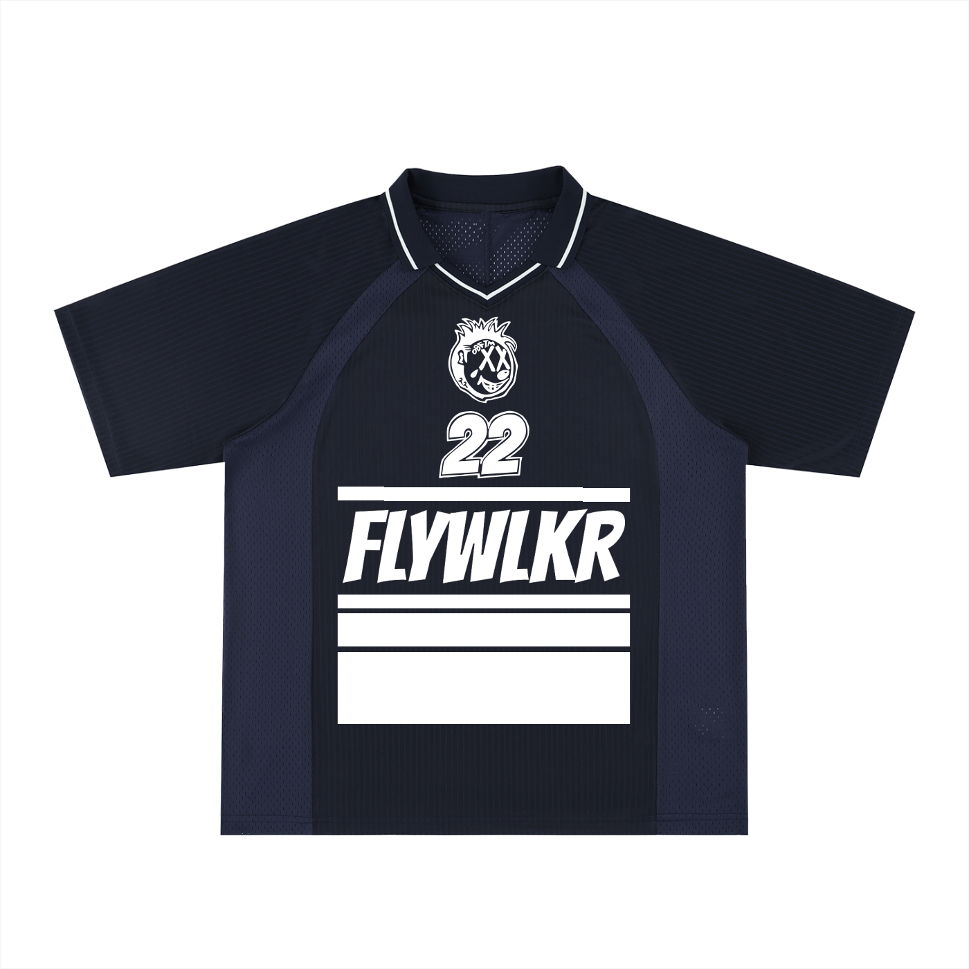 FLYWLKR "ORIGINALS" Striped V-Neck Soccer Jersey