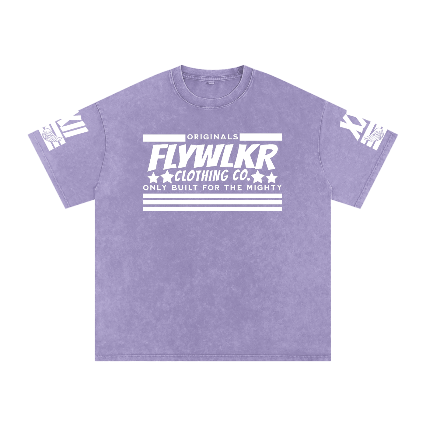FLYWLKR "ORIGINALS" Snow Washed Oversized Cotton T-Shirt