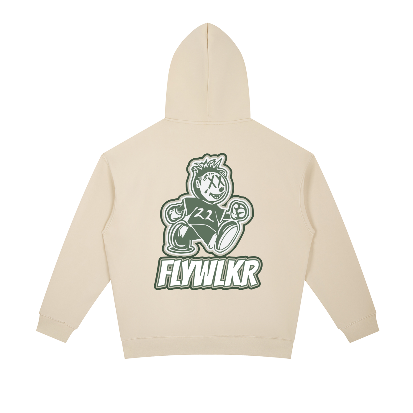FLYWLKR ORIGINALS "OLIMOSSCREM" Essential Heavyweight Hoodie