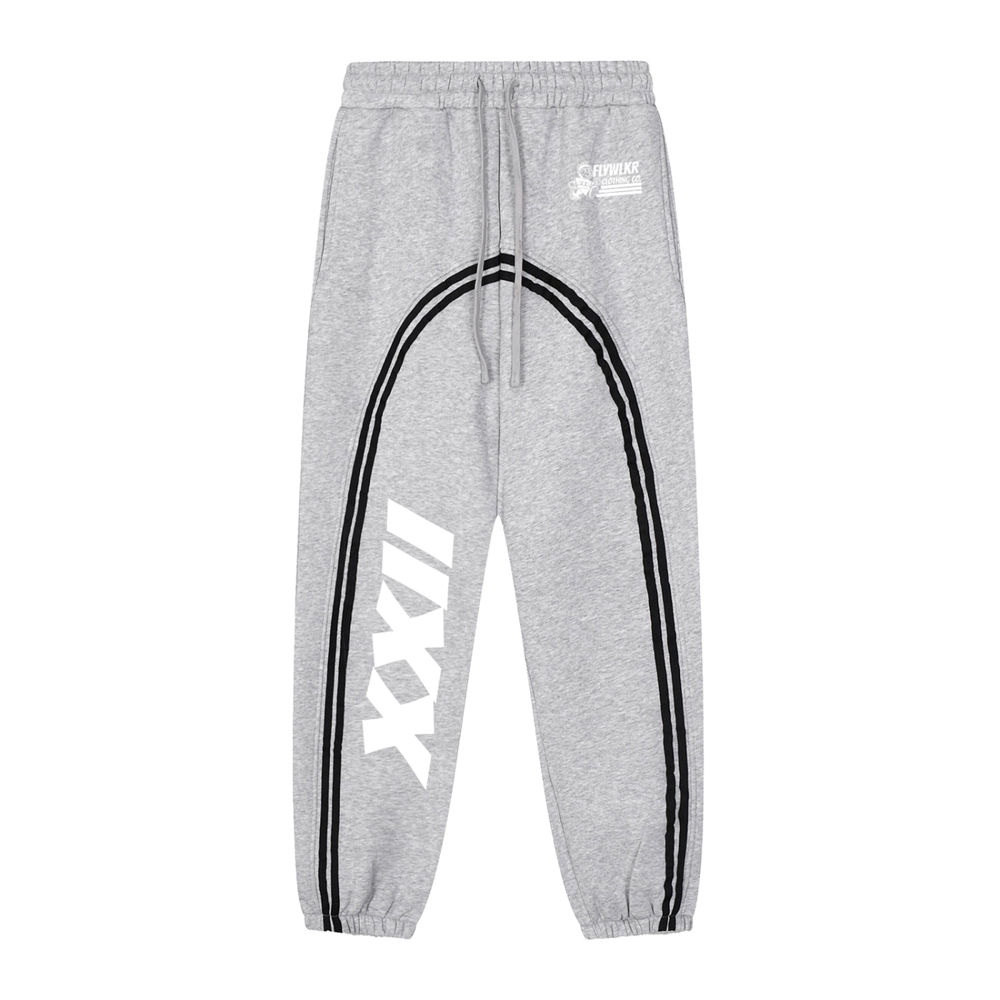 FLYWLKR "ORIGINALS" Sun Fade Contrast Tape Fleece Jogged Sweatpants