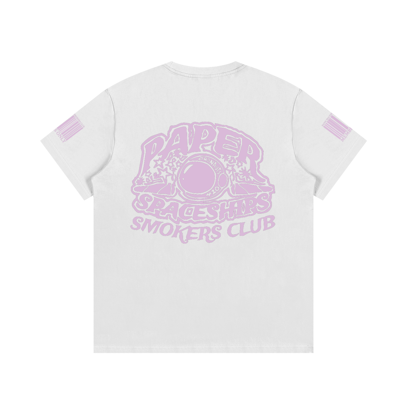 FLYWLKR "PAPER SPACESHIPS SMOKERS CLUB" Essential Cotton T-Shirt