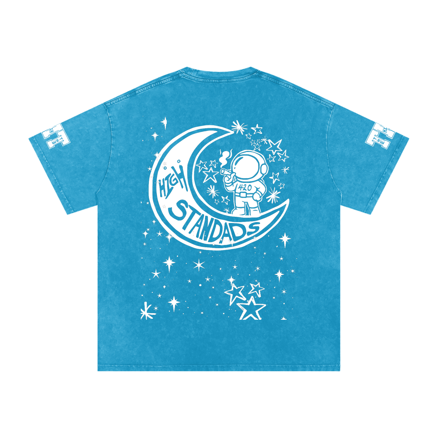 FLYWLKR "THE HIGH CLASS" Snow Washed Oversized Cotton T-Shirt