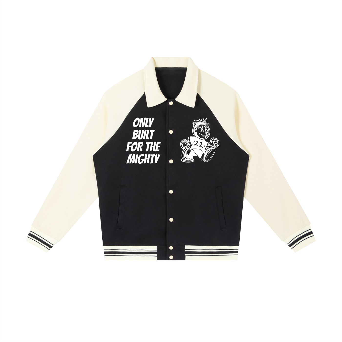 FLYWLKR "ORIGINALS" Contrast Raglan Sleeve Baseball Jacket