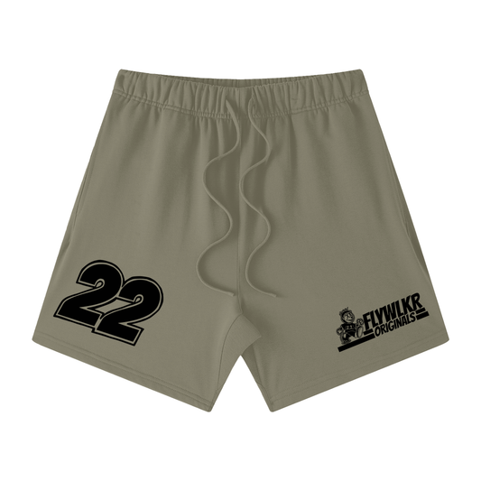 FLYWLKR "ORIGINALS" Unisex Earth Tone Loose Fit Cotton Shorts