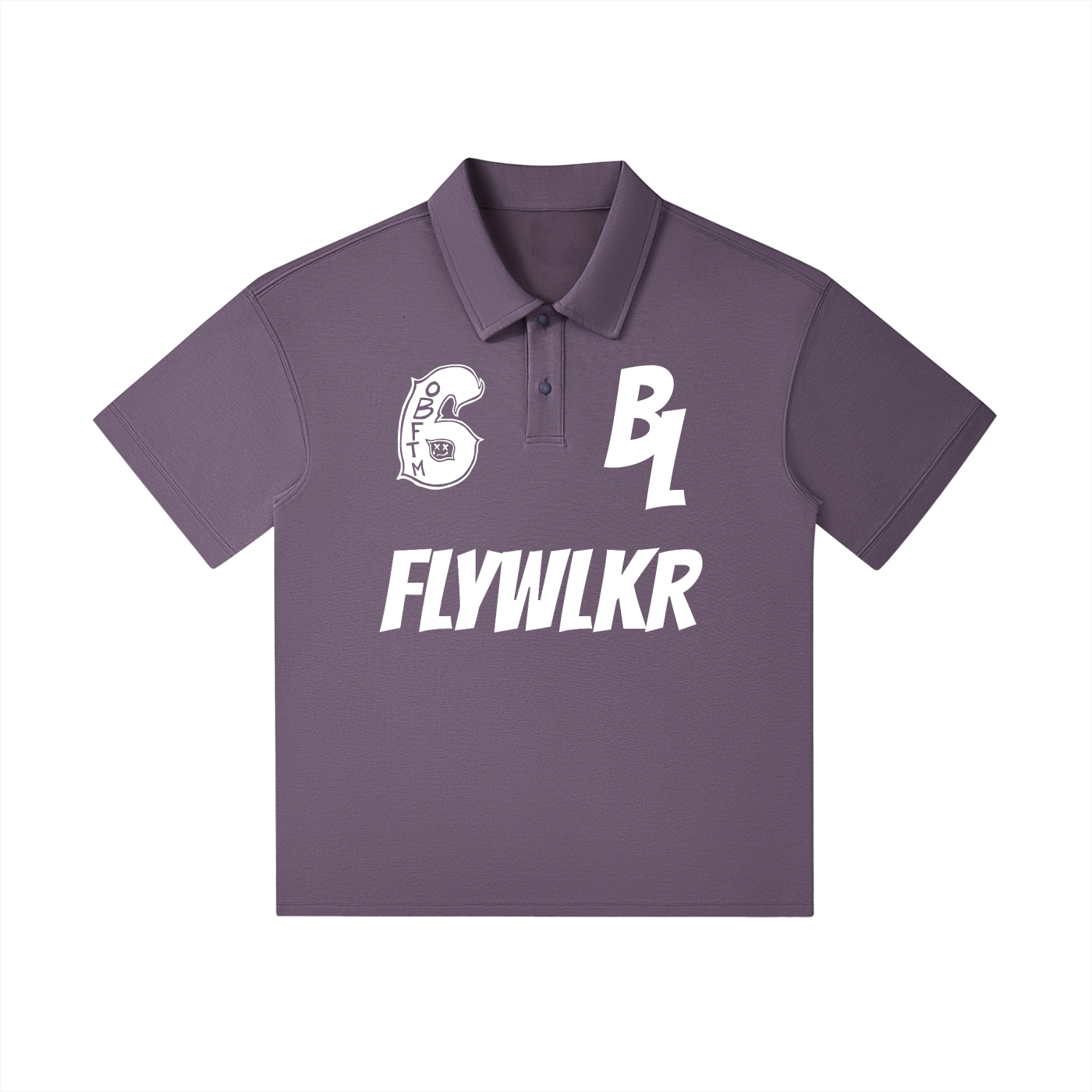 FLYWLKR "BREDY LANE SOCIAL CLUB" Drop Shoulder Short-Sleeve Polo