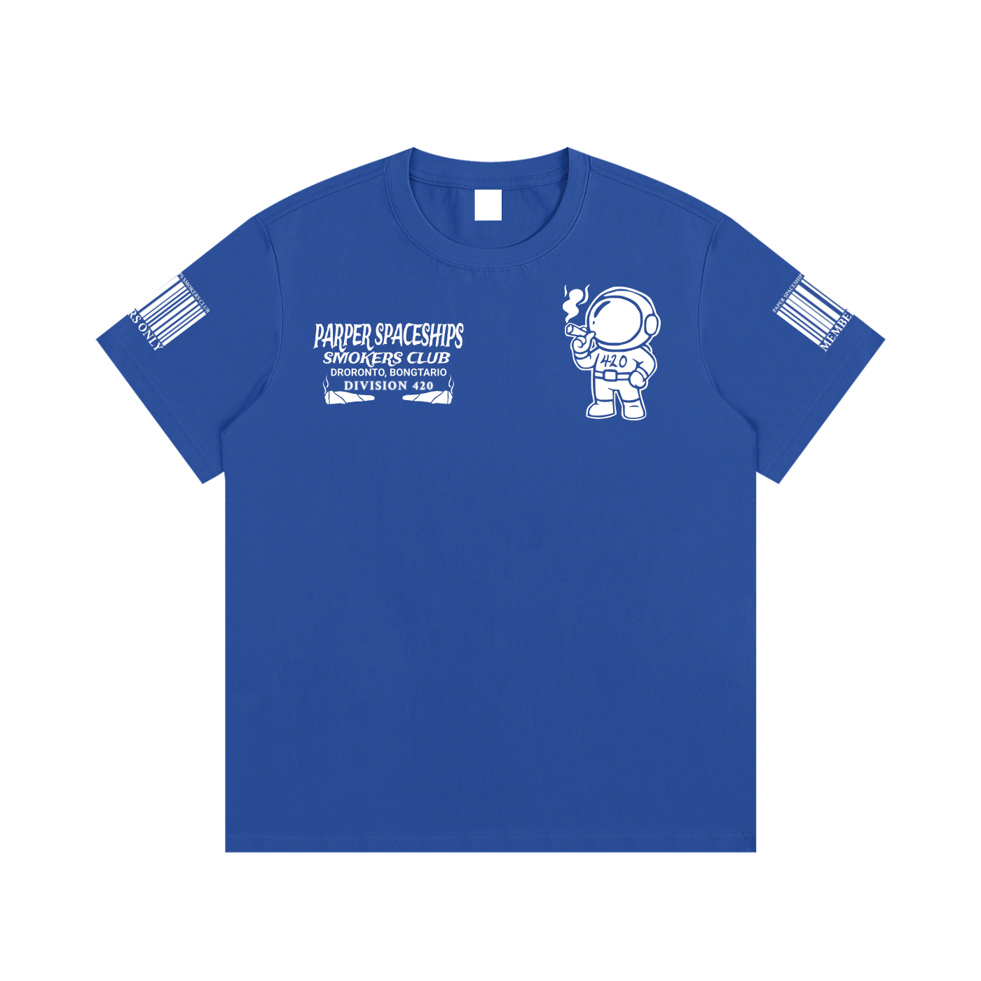 FLYWLKR "PAPER SPACESHIPS SMOKERS CLUB" Essential Cotton T-Shirt
