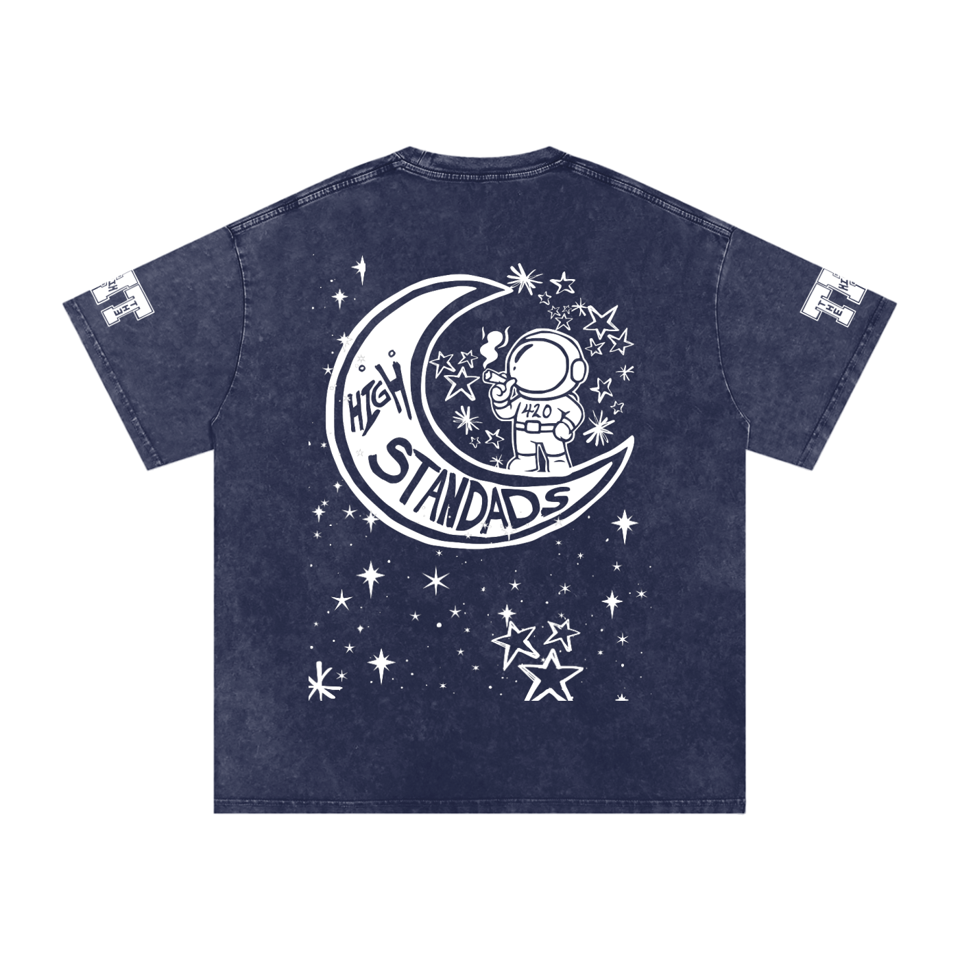FLYWLKR "THE HIGH CLASS" Snow Washed Oversized Cotton T-Shirt