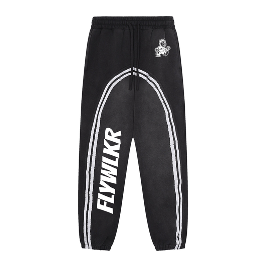 Sun Fade Contrast Tape Fleece Jogged Sweatpants