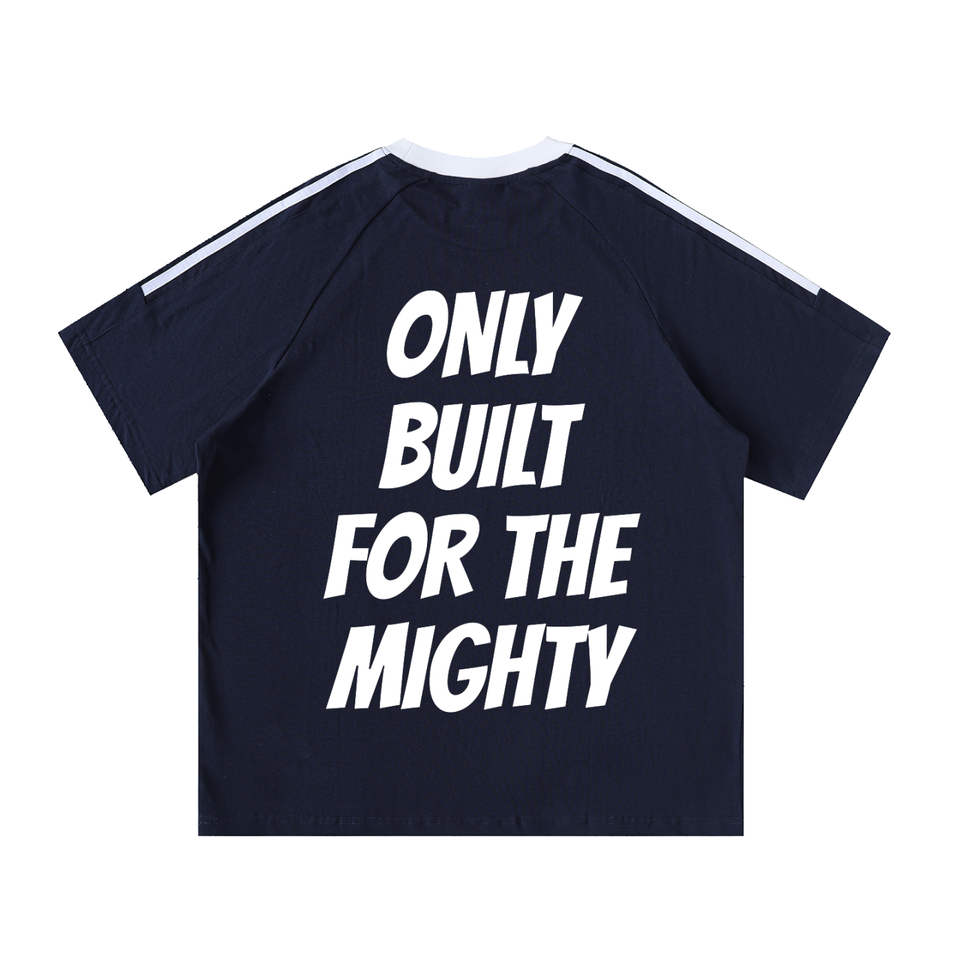 FLYWLKR "BREDY LANE SOCIAL CLUB" Contrast Tape Crewneck Cotton T-Shirt