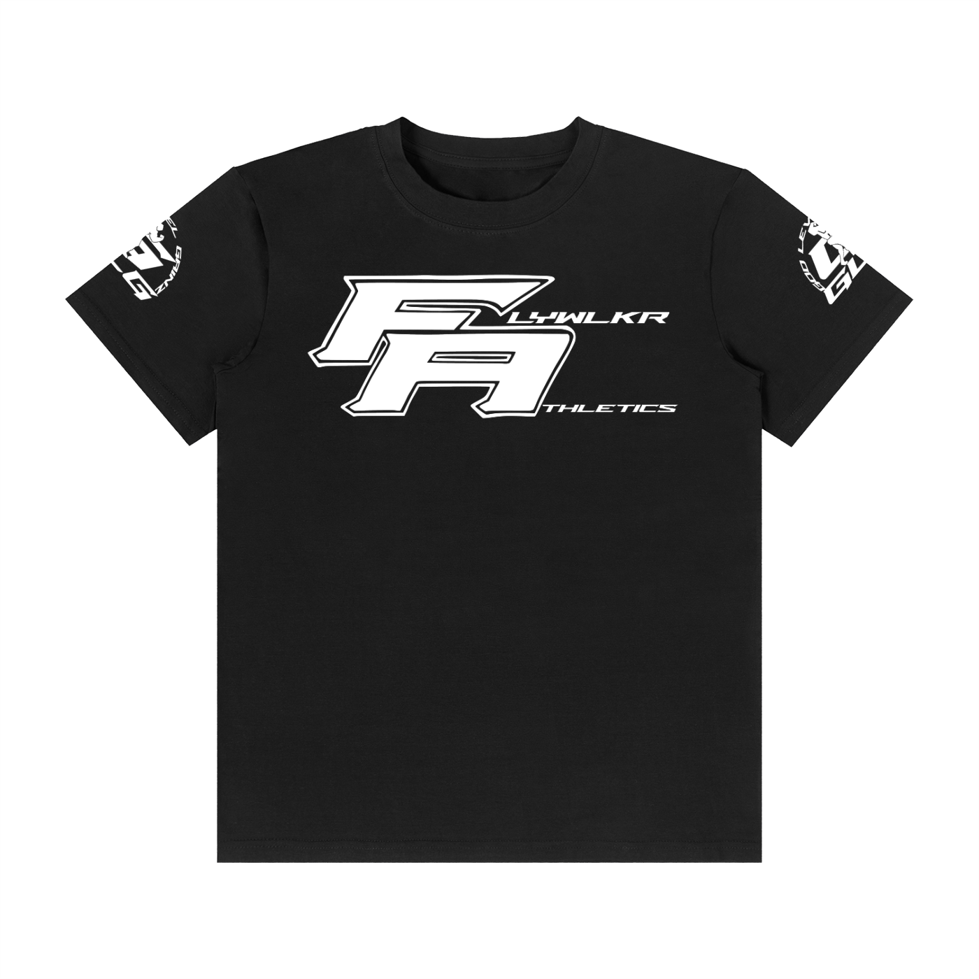 FLYWLKR ATHLETICS Unisex Classic Crew Neck Cotton T-Shirt