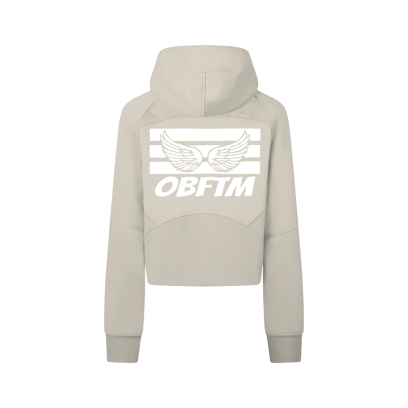 Cropped Zip-Through Hoodie