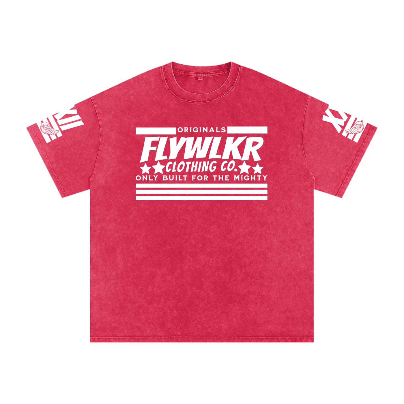 FLYWLKR "ORIGINALS" Snow Washed Oversized Cotton T-Shirt
