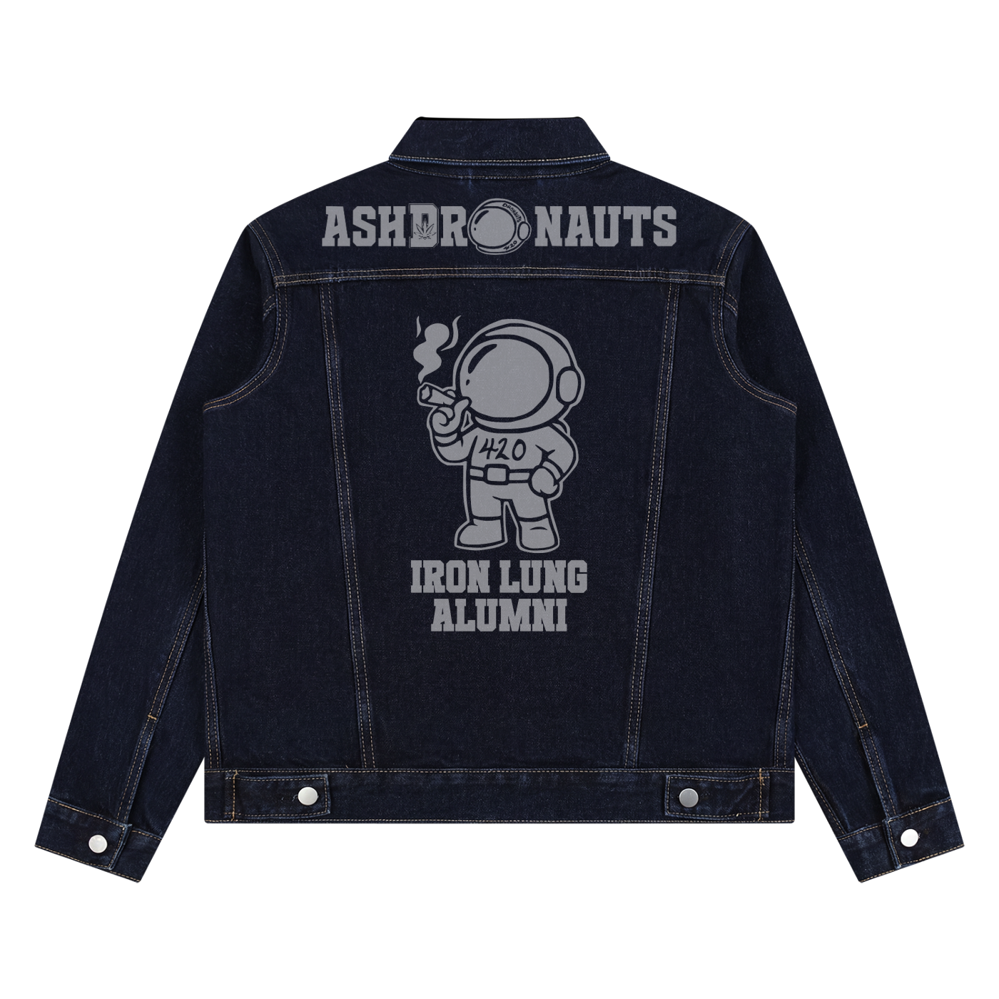 FLYWLKR "PAPER SPACESHIPS" Unisex Vintage Wash Denim Jacket