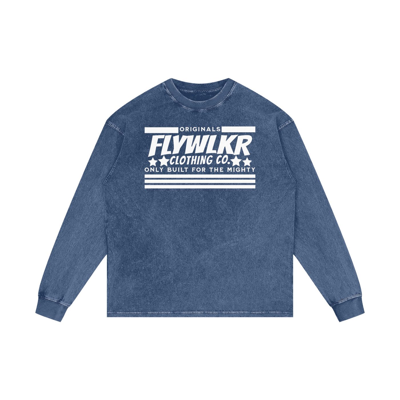 FLYWLKR "ORIGINALS" Acid Wash Oversize Long Sleeve T-Shirt