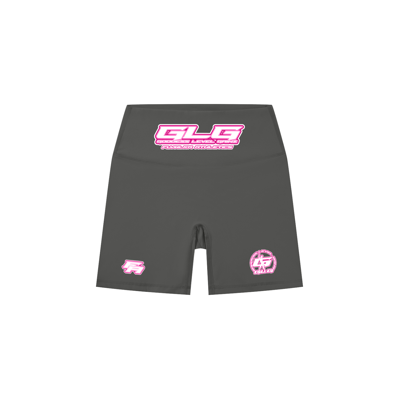 FLYWLKR ATHLETICS "GLG" Women's High-Waisted Biker Shorts