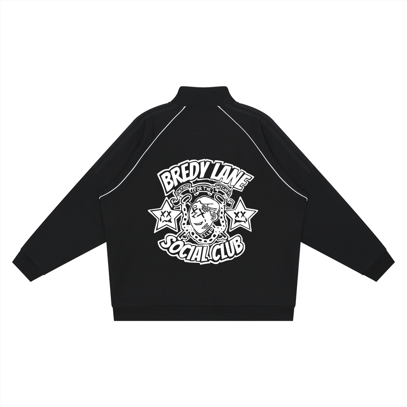 BREDY LANE SOCIAL CLUB Reflection Striped Raglan Sleeve  Jacket