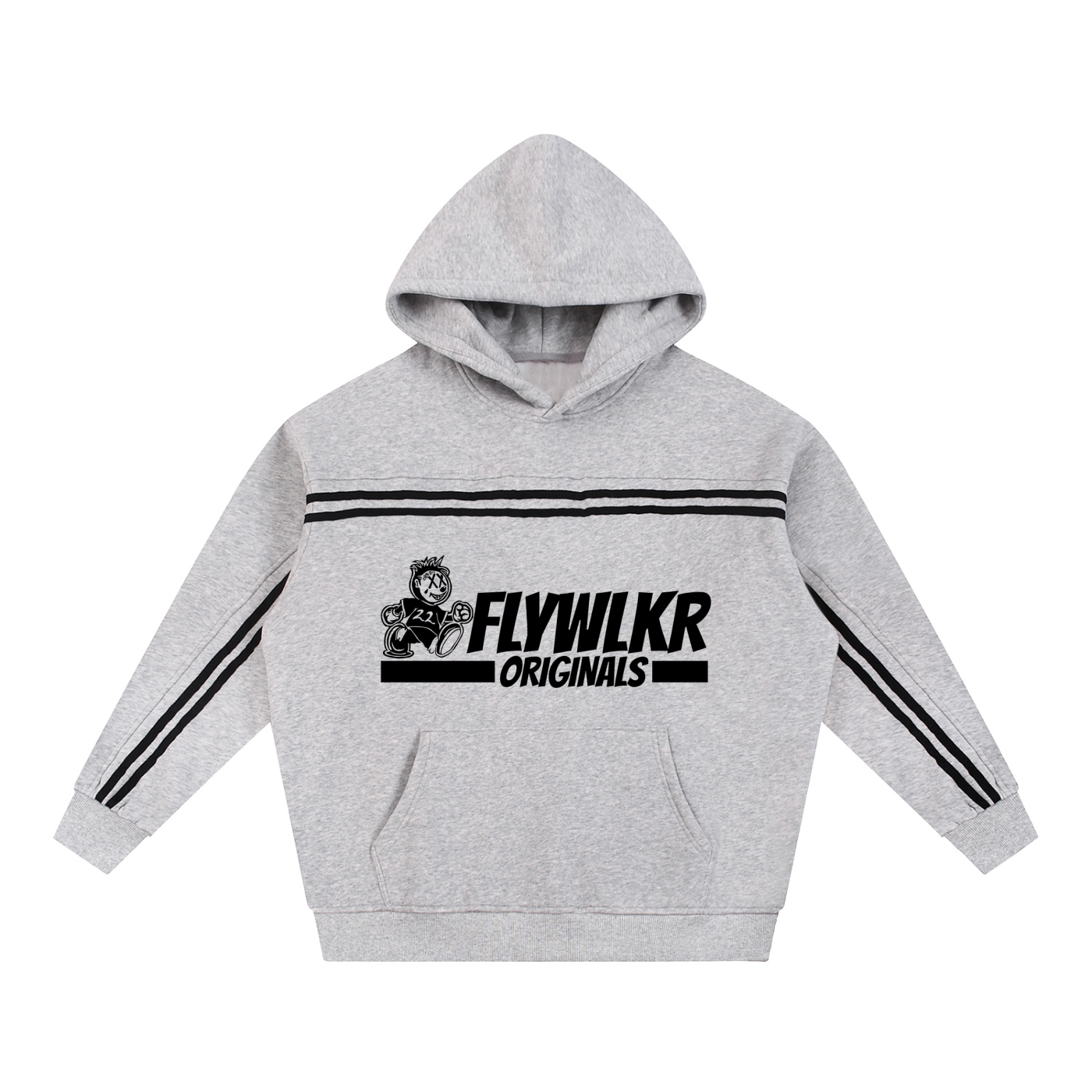 Sun Fade Contrast Tape Fleece Hoodie