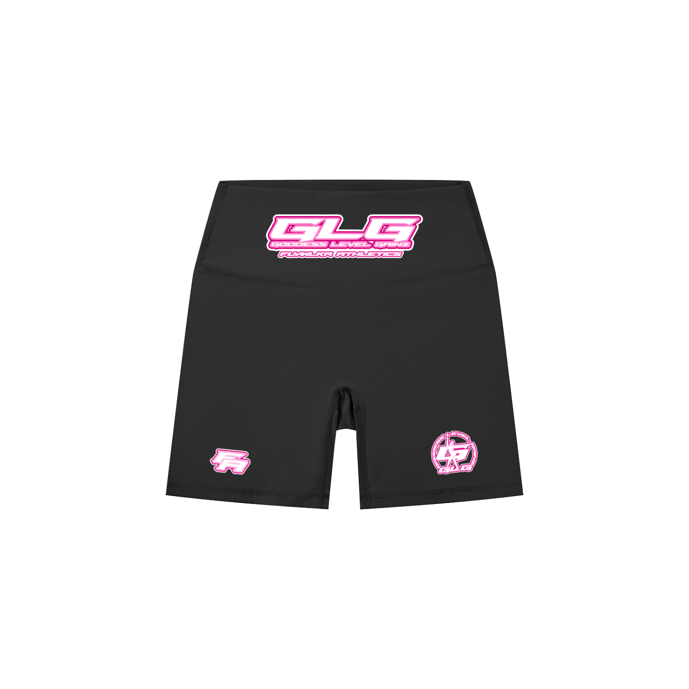 FLYWLKR ATHLETICS "GLG" Women's High-Waisted Biker Shorts