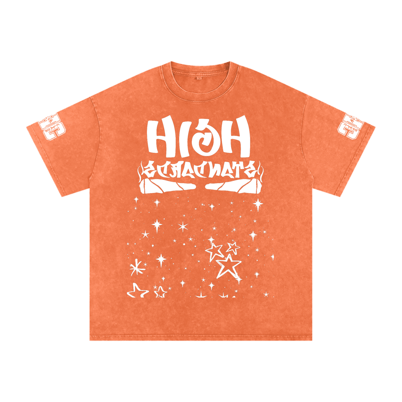 FLYWLKR "THE HIGH CLASS" Snow Washed Oversized Cotton T-Shirt