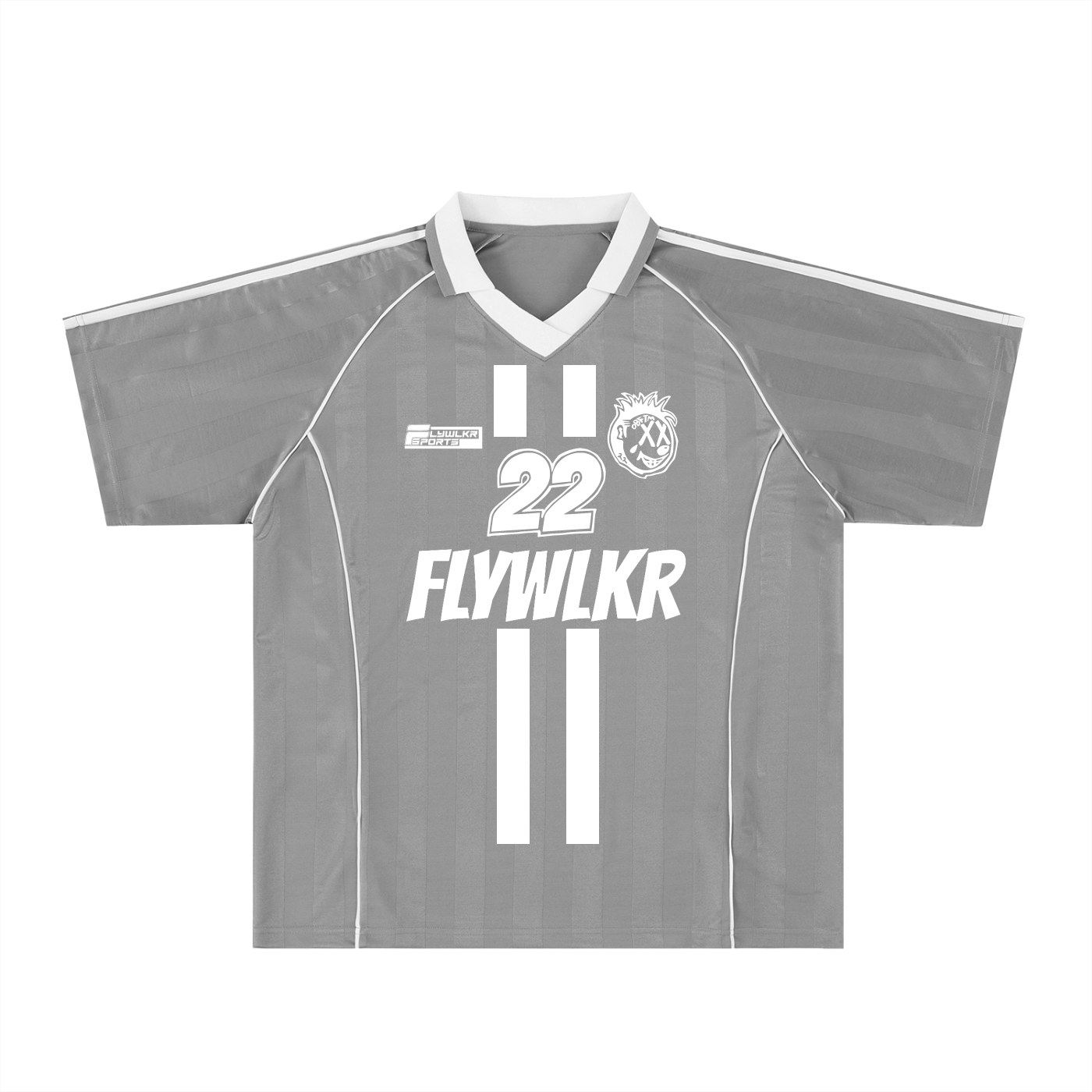 FLYWLKR "ORIGINALS" Shadow Stripe Collared Soccer Jersey