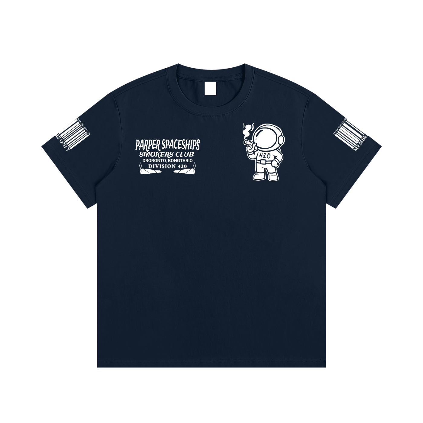 FLYWLKR "PAPER SPACESHIPS SMOKERS CLUB" Essential Cotton T-Shirt