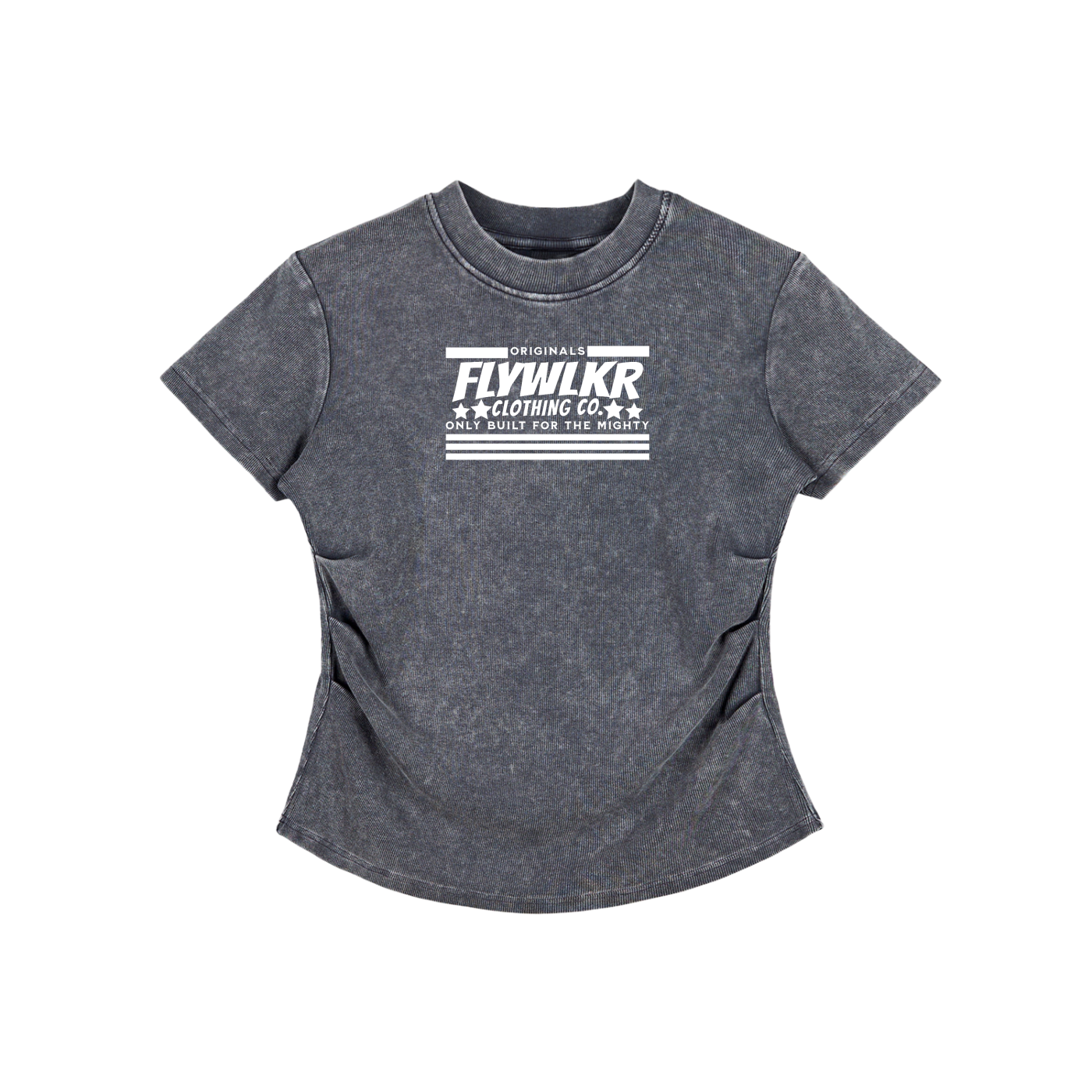 FLYWLKR "ORIGINALS" Vintage Washed Bodycon Cotton T-Shirt
