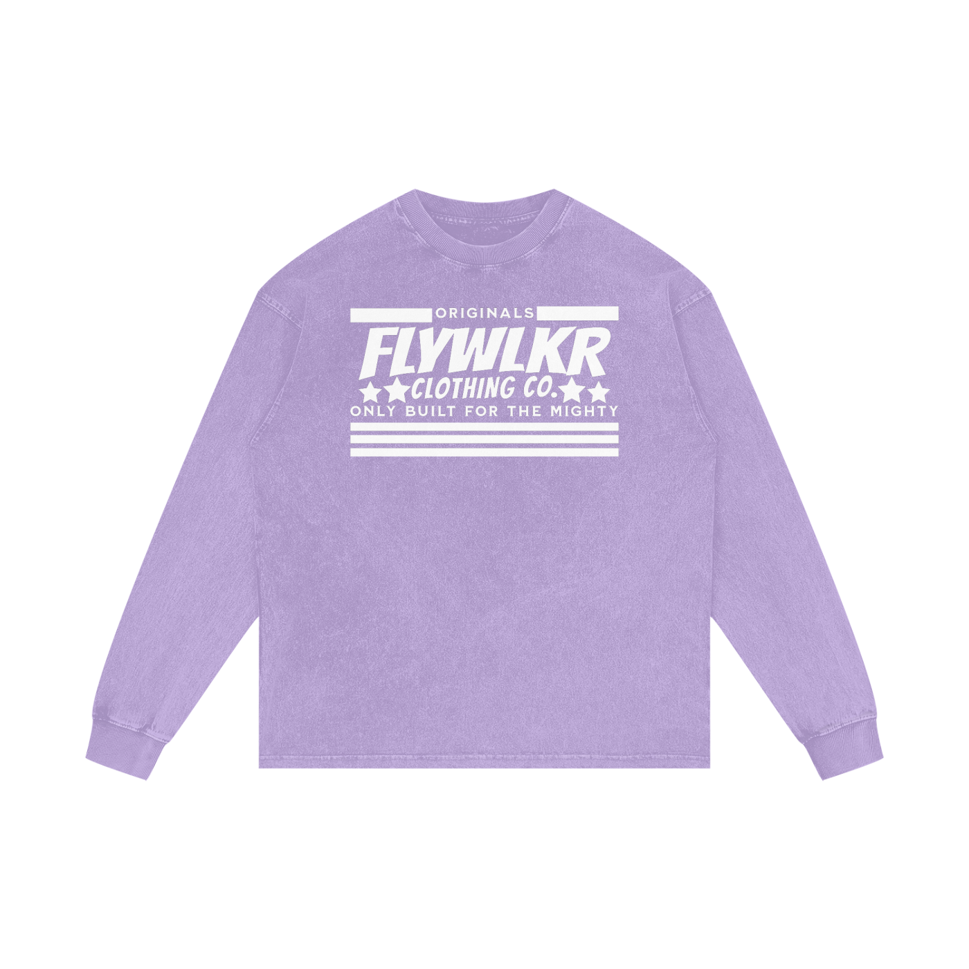 FLYWLKR "ORIGINALS" Acid Wash Oversize Long Sleeve T-Shirt
