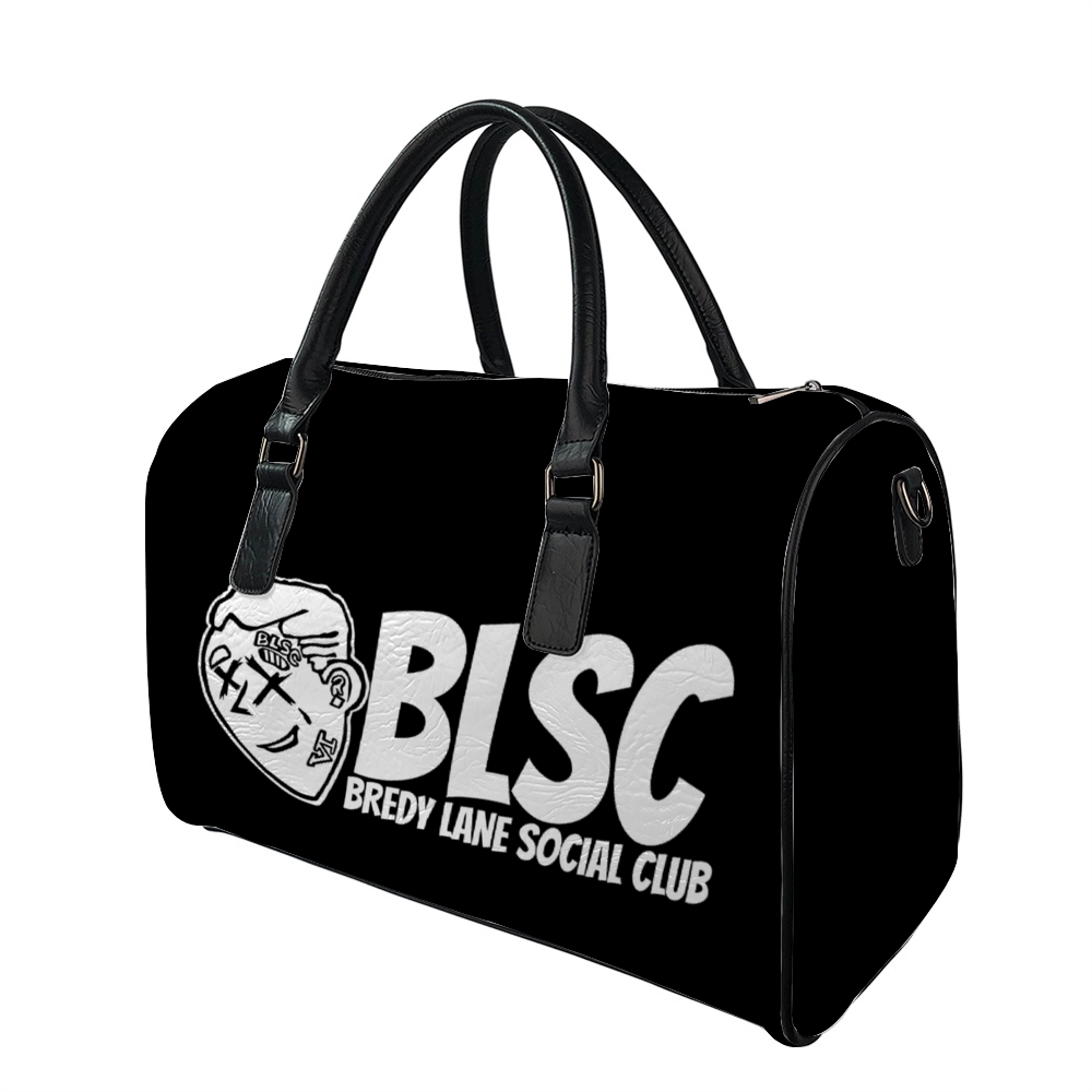 FLYWLKR "BREDY LANE SOCIAL CLUB" PU Leather Duffel Bag
